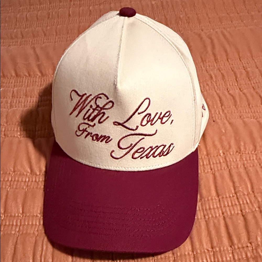 Texas Love Rustler Beige and White Hat
